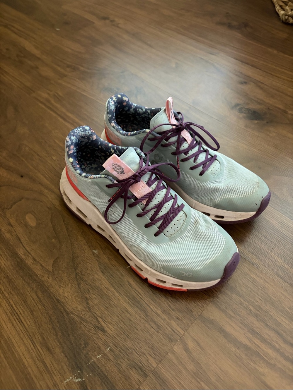 Free People x On Running Athletic Sneakers in Light Blue, Purple and Pink